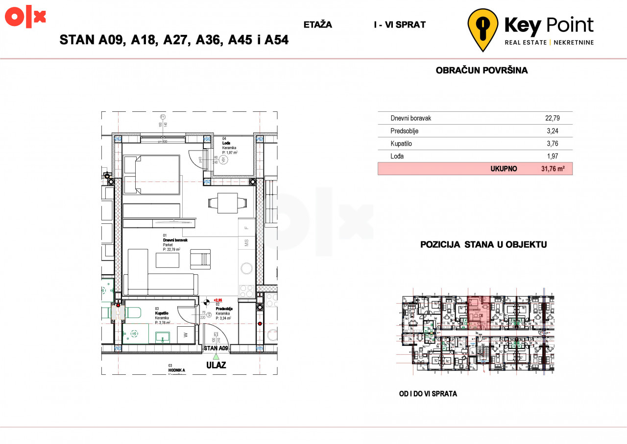 Garsonjere u izdradnji Istočna Ilidža 31-33m2 (uz LIDL) 3