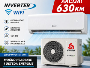 Klima Chigo 12  12000BTU 3.5kW  -25 +50 s grijačem WiFi  Inverter