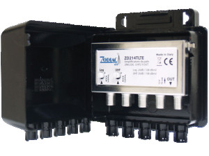 Pojačalo antensko, 2 ulaza - 1 izlaz, 108dBmV ZD 214 TLTE