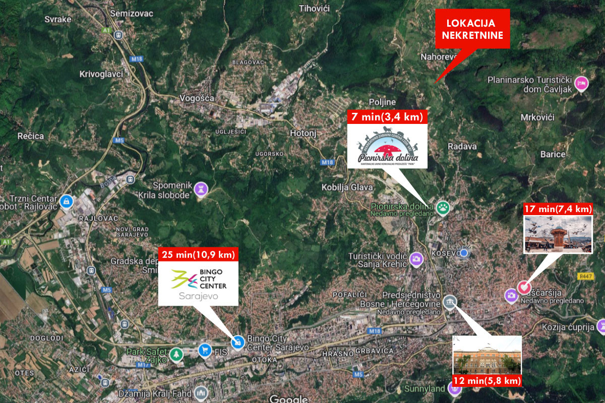 LOCUS: Zemljište površine 47.849m2, Nahorevo, Centar 18