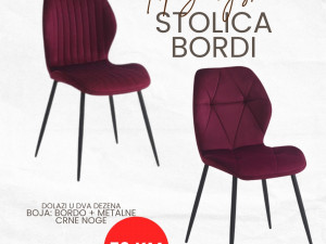 Bordo Trpezarijske stolice / bordo stolica za trpezariju