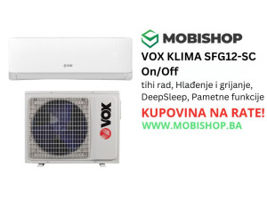 VOX KLIMA SFG12-SC On/Off, noćni režim, pametne funkcije,