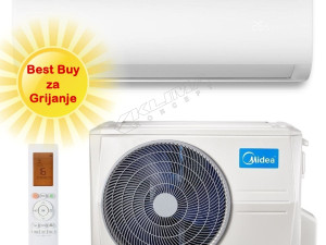 KLIMA MIDEA 24ka XTREME SAVE INVERTER + 2 grijača