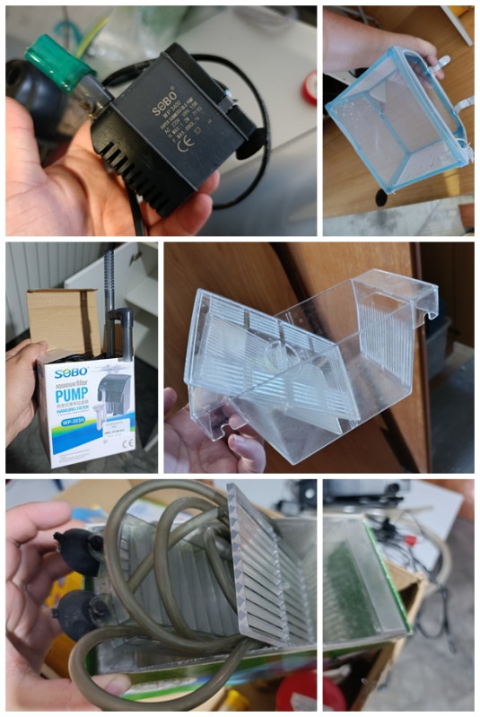 Ukrasi za akvarijum, pumpa, kanister filter, grijači, oprema