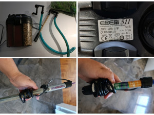 Ukrasi za akvarijum, pumpa, kanister filter, grijači, oprema