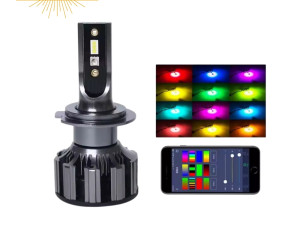 Led Sijalice H7 50w 6000K 7600lm +RGB pozicije CanBus (par)