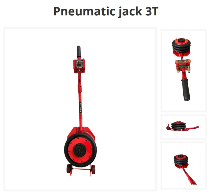 INVENTO RUČNA PNEUMATSKA DIZALICA 3T