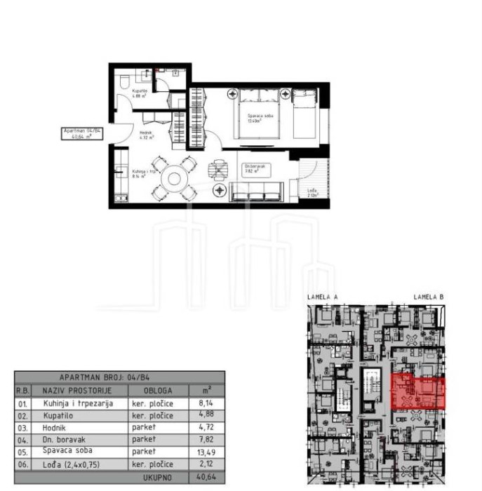 Apartman useljivo 40,64m2 sprat 4 Jahorina Poljice ApartHotel 22