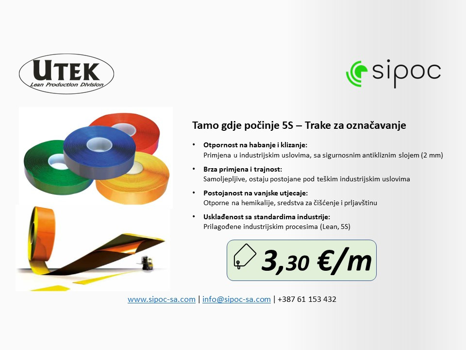 Industrijske samoljepljive trake za obilježavanje