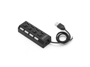 4 Port Hi-Speed USB 2.0 HUB ON/OFF Switch