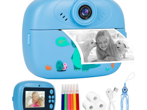 Dječija kamera sa printerom K8000 32GB micro sd kartica plava