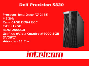 Dell Precision Workstation Xeon; 64GB DDR4; nVidia Quadro M4000