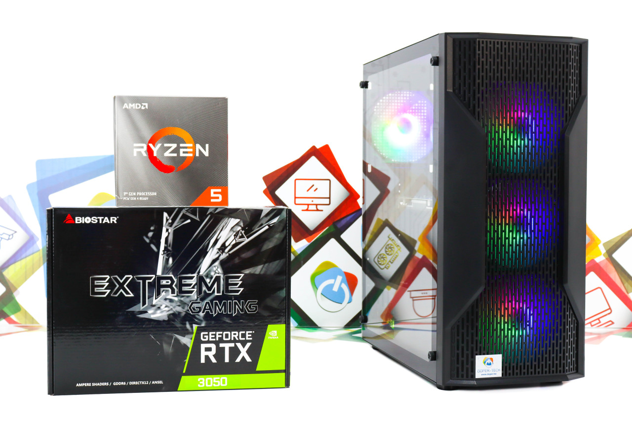 Gaming PC Cougar MX110-05; R5 3600; RTX 3050; 1TB SSD; 16GB DOPER