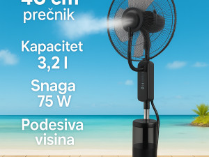 Ventilator sa rasprsivacem na vodu sa vodenom maglom