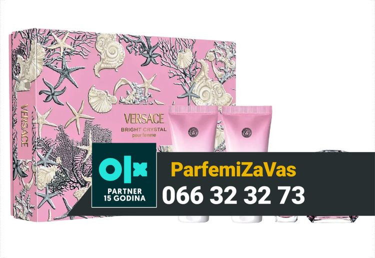 Versace Bright Crystal 90ml + 5ml + 100ml BL + 100ml SG Ž