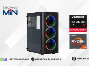 BlazeHunter 6600 - Ryzen 5 5500, 16GB RAM, 512GB SSD, RX 6600 8GB