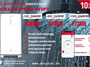 AKCIJA! Bojler ARISTON VELIS PRO WIFI 100l /Moguća ugradnja u KS