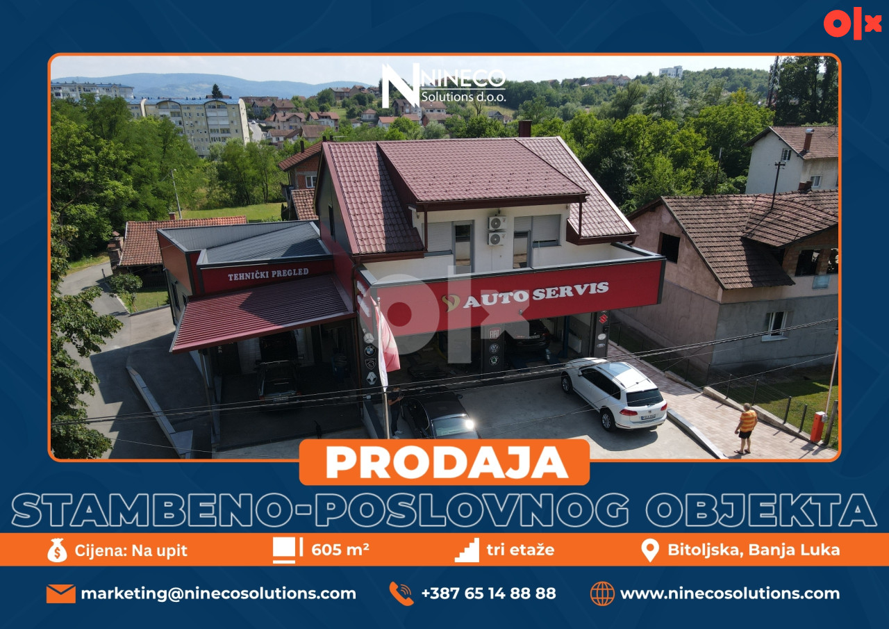 STAMBENO-POSLOVNI OBJEKAT - BANJA LUKA - 605 m2