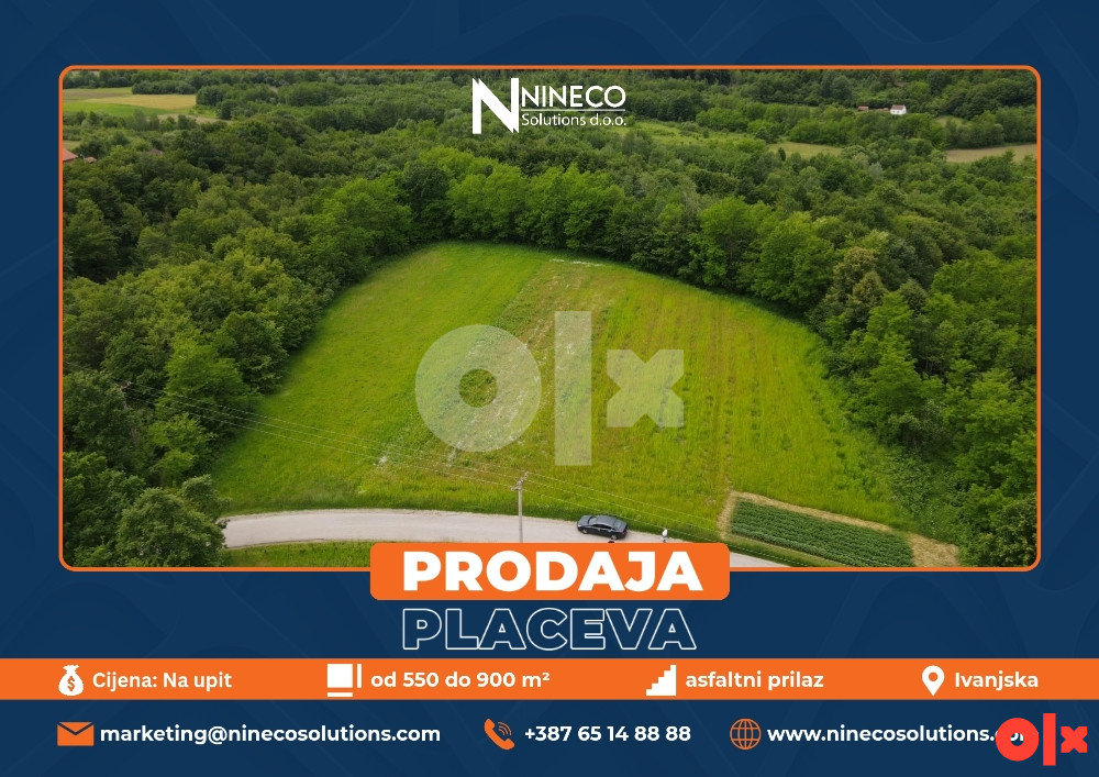 PLACEVI - IVANJSKA - OD 550 m2 DO 900 m2