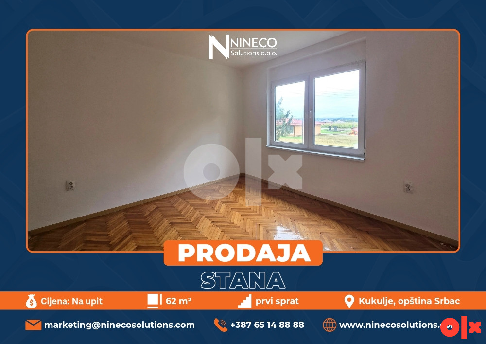 STAN - KUKULJE - 62 m2 (opština Srbac)