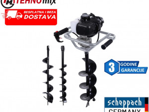 motorni busac zemlje sa 3 burgije BAG2000-BE Scheppach