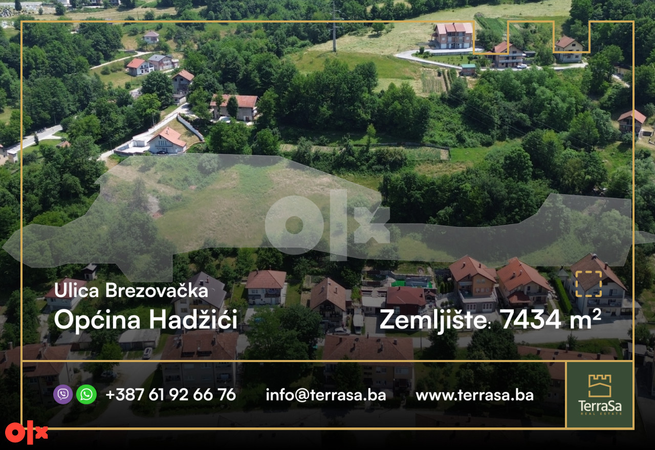 Građevinsko zemljište 7434 m2/ Hadžići