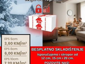 STIROPOR FASADNI - BESPLATNO SKLADIŠTENJE DO POČETKA RADOVA