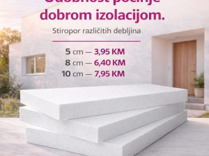 STIROPOR FASADNI - BESPLATNO SKLADIŠTENJE DO POČETKA RADOVA