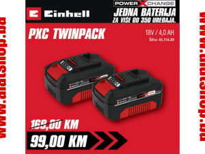 Einhell set baterija Power X-Change Twinpack 4.0 Ah