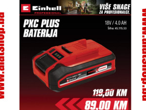Einhell PXC Baterija 18V 4.0 Ah PLUS