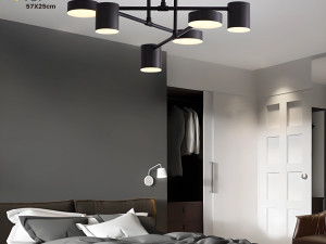 LUSTER PLAFONJERA SAFELUX FEY - CRNI - 3 BOJE SVJETLOSTI