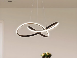 LUSTER SAFELUX GLINT-B - CRNI - 55CM - 3 BOJE SVJETLOSTI