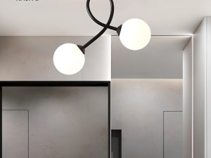 LUSTER SAFELUX KAJA-B CRNI - 2 KUGLE