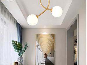 LUSTER SAFELUX KAJA-G - ZLATNI - 2 KUGLE