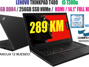 LAPTOP LENOVO T480 i5 7300u/16GB DDR4/256GB SSD/14.1" FHD