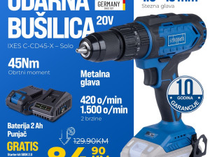 Udarna Aku bušilica IXES C-CD45-X Scheppach