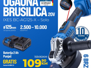 Aku Ugaona Brusilica BC-AG125-X IXES Scheppach