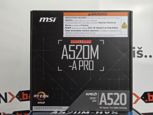 MATIČNA PLOČA | MSI A520M-A PRO | NOVO, GARANCIJA, AM4