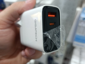 Gigatech GXC350 GaN USB-A + USB-C Adapter Bijeli