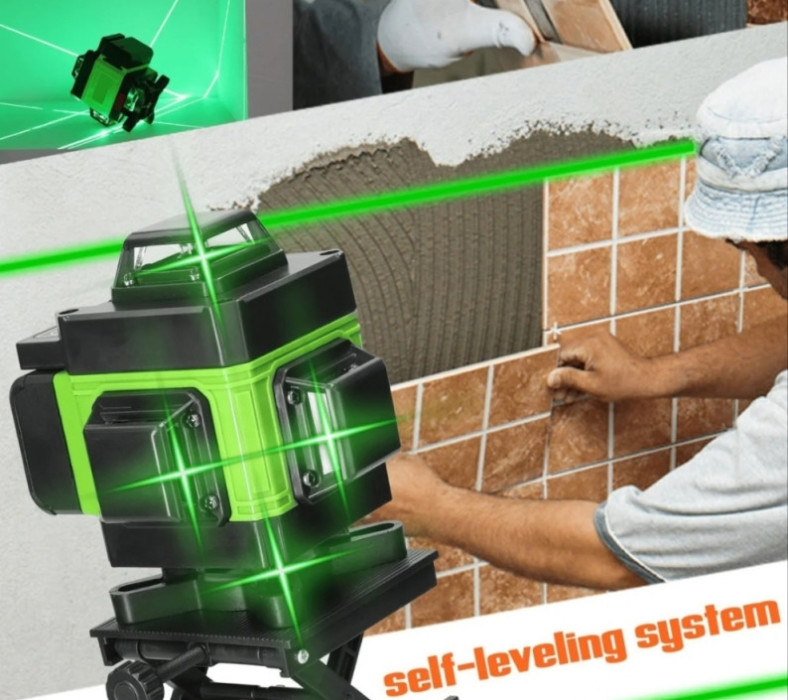 NIVELIR 4D LASER NIVELATOR za NIVELACIJU