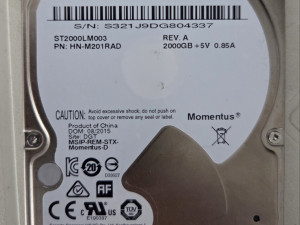 Hard disk laptop 2tb