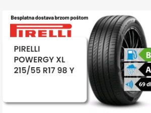 215/55 R 17 98Y XL PIRELLI POWERGY