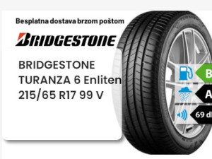 215/65 R 17 99V BRIDGESTONE TURANZA 6 Enliten