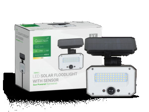 LED solarni reflektor Green Tech 5W, 4000K, IP65, 500 lm
