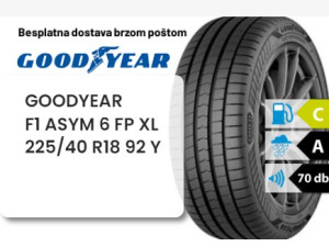 225/40 R 18 92Y XL GOODYEAR F1 ASYM 6 FP