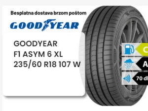 235/60 R 18 107W XL GOODYEAR F1 ASYM 6 SUV