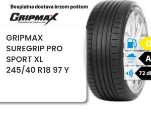 245/40 R 18 97Y XL GRIPAMX SUREGRIP PRO SPORT
