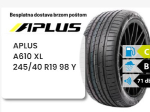 245/40 R 19 98Y XL APLUS A610
