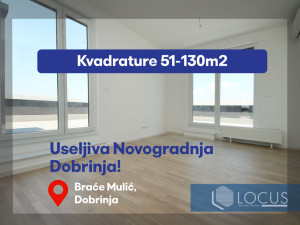 NOVOGRADNJA DOBRINJA:Trosoban USELJIV stan