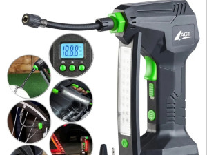 Extra AKU putna mobilna pumpa kompresor AGT sa lampom baterija